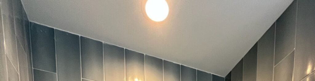 Close-up of a circular LED light.