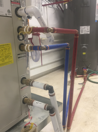 Desuperheater - is a selection of different colored pipes.